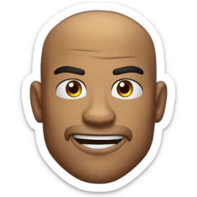 A boxer with a broken eye.he is in rage.his physique is very athletic.he smiles slightly and call the enemy by hand  sticker