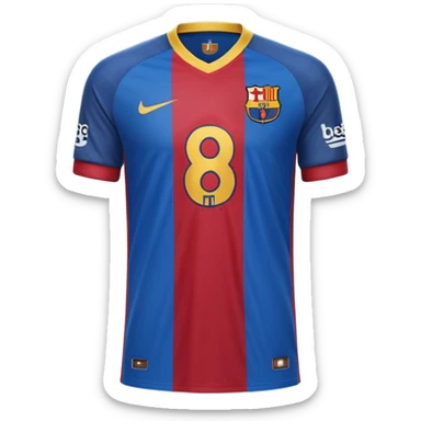 buat custom barcelona custom warna barcelona dan hanya baju hanya bajunya saja dan menghadap belakang nama chessy dan nomor punggung 8 menghadap belakang menghadap belakang sticker
