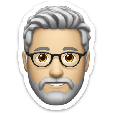 30-year-old-white-man-with-dark-and-silver-hair-and-dark-and-silver-and-dark-beard-and-dark-glasses-and-thin-nose sticker