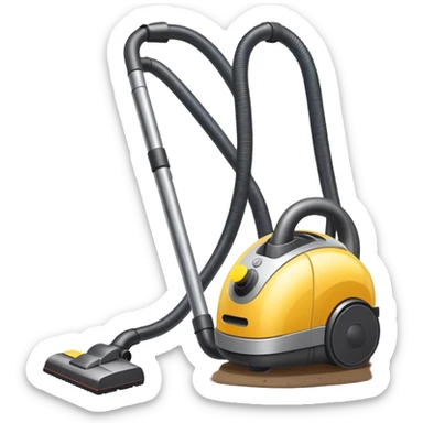vacuum cleaner cleaning a floor sticker