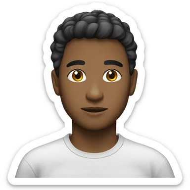 À boy colombian with short hair  sticker