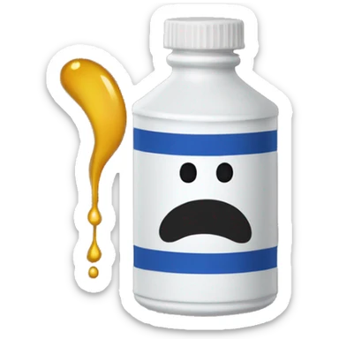 A tube of oil paint sticker