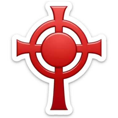 Symbol of sacrifice in berserk in red colour sticker