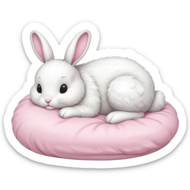 fullbody sleeping bunny  ios 16 very cute sticker