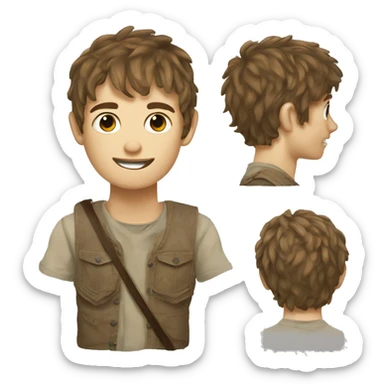 newt de the maze runner sticker