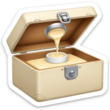 cream medicine in a box sticker