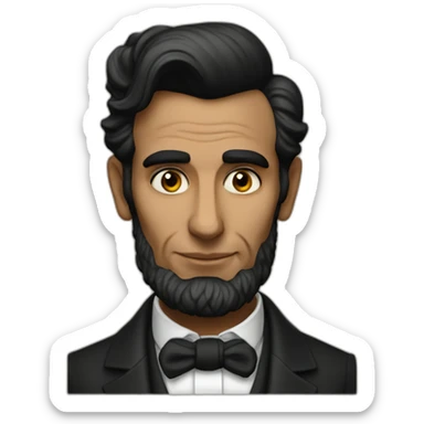 Nauman Shaikh as Abraham Lincoln sticker