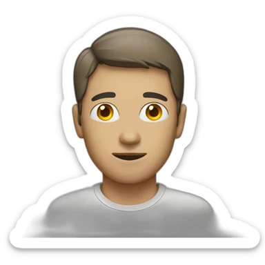 A person without eyes sticker