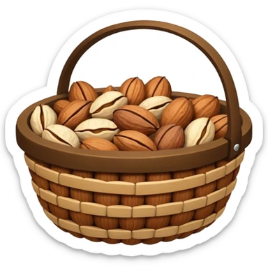 nut basket sticker
