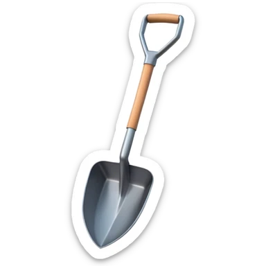 a shovel sticker
