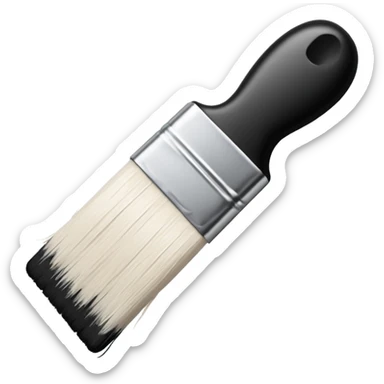 Visualize on-brand content — instantly. black white pallete preferred. brush painting on a canvas sticker