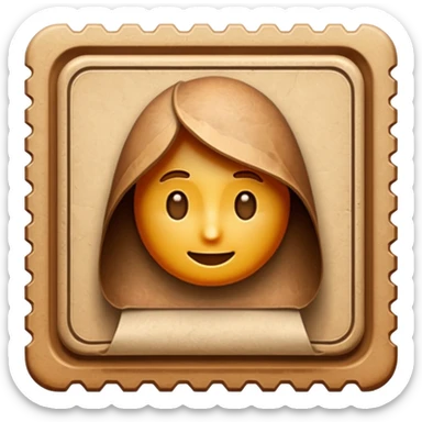 stamp old fashioned sticker