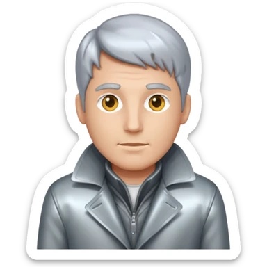 Man wearing a coat of mail sticker