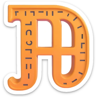  combine the π (pi) math symbol, binary code emerging from it. sticker