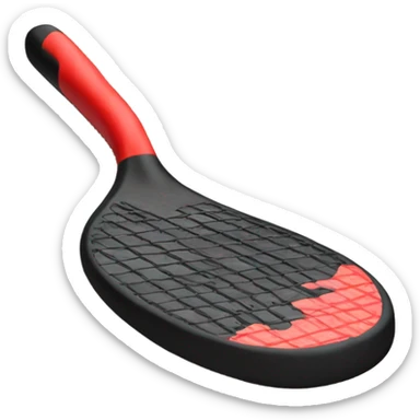 Paddle black red sticker