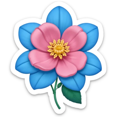Apena faça uma Flor de uma cor azul q nem uma rosa mucha sticker