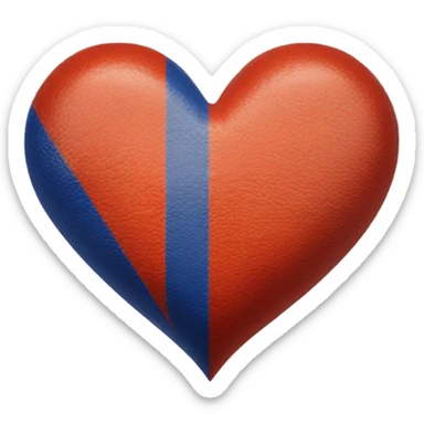 Heart with Armenian flag colors inside  sticker