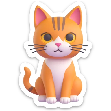 Cat 5 head 1 full size same cat sticker