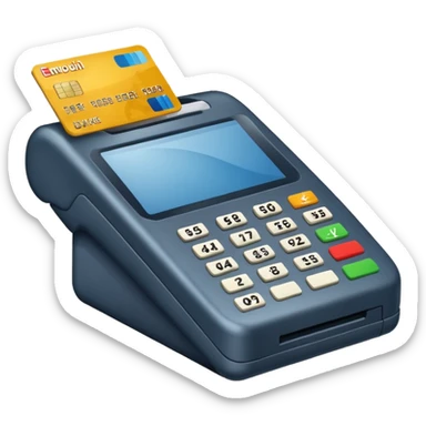 credit card point of sale sticker