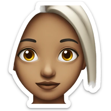 captivating gaze of a girl sticker