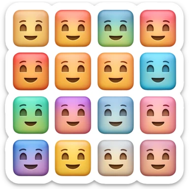 Premium travel moodboard emoji, Apple-style 3D emoji, pastel gradients, minimal travel symbols, calm aesthetic, soft shadows, high-detail, square app icon. sticker