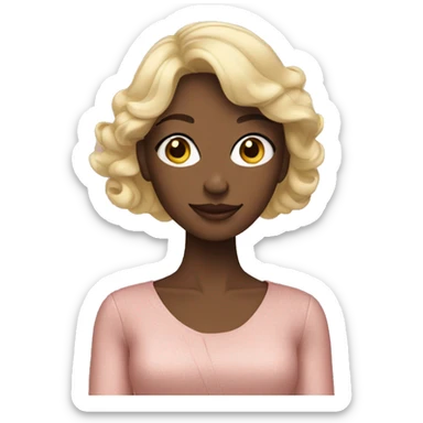 woman in fashionable clothes sticker