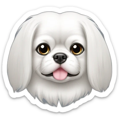 white black japanese chin face sticker