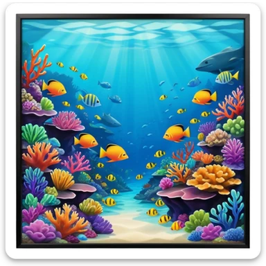 Hawaiian Tropical reef sticker