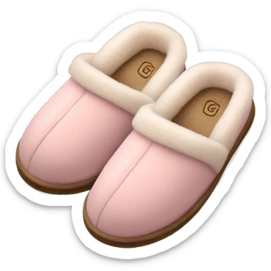 UGG slippers light pink  sticker