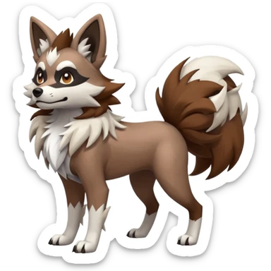  Zigzagoon-Lycanroc-Hybrid (Full body) sticker