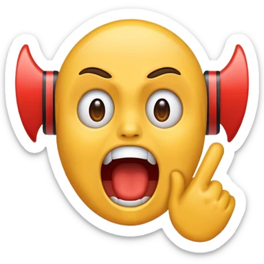 Someone screaming as loud as they can sticker