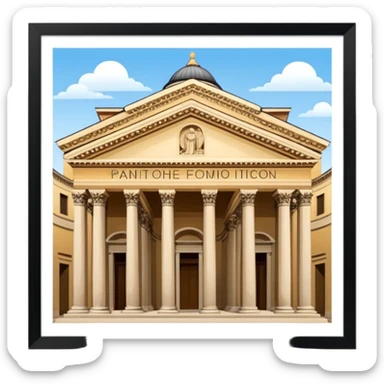 Pantheon in Italy  sticker
