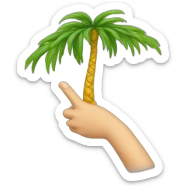 Keen V et un palmier sticker