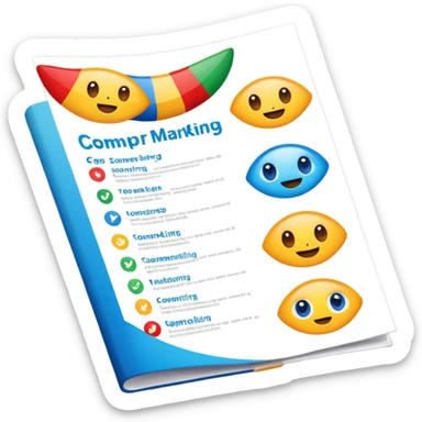 Consumer marketing sticker