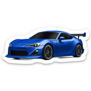 Precise wide-body dark blue Cardstock Papercraft fr-s racecar sticker
