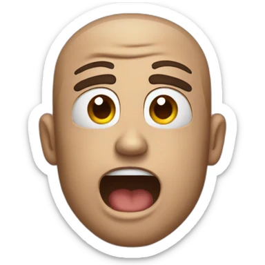 What did you say?face emoji sticker