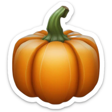 hexagon pumpkin sticker