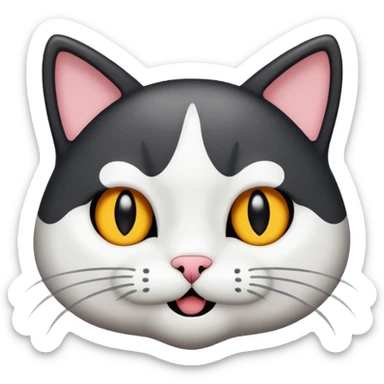 sneaky cat Sticker sticker