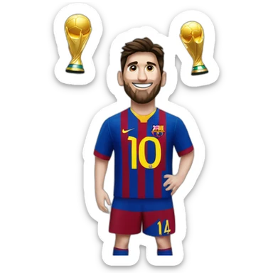 Leonel Messi campeón del mundo  sticker