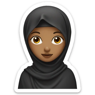 Muslim girl in nikab sticker
