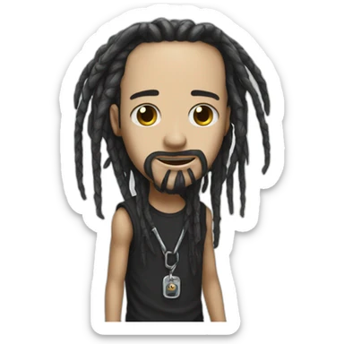 Korn Freak on a Leash sticker