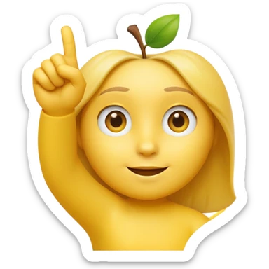 A 3D Apple-style yellow round emoji, neutral face with simple cartoonish eyes, raising one hand, thumb pointing backward over the shoulder to indicate “past” or “behind,” clean minimal background, smooth bright style sticker