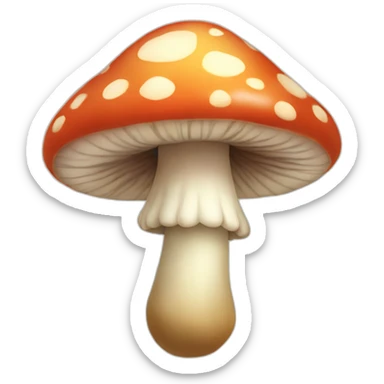 A cute fairy mushroom sticker