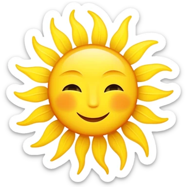Sun with text Good Morning sticker