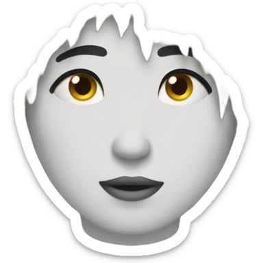 Trou avec poils sticker