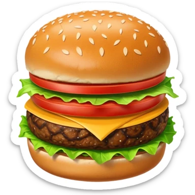 Kapibara burger sticker