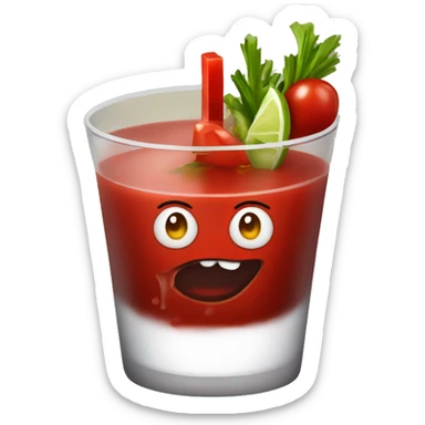 bloody mary cocktail sticker