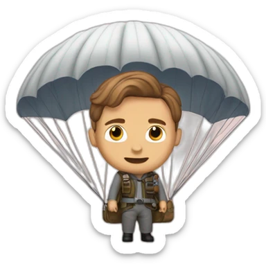Jack Dawson with a parachute sticker