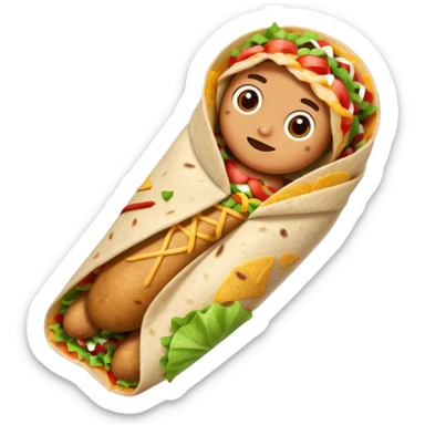 Make it a burrito with leggs sticker