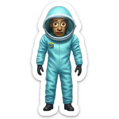 gus fring in hazmat suit sticker